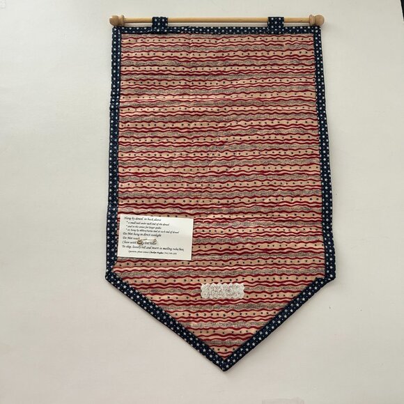 Star Spangled Santa with Bag Christmas Wall Hanging Quilt Primitive Debbie Mum - Picture 2 of 15